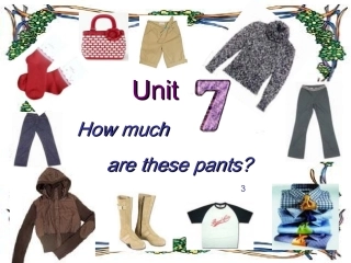 湖南省醴陵市青云学校七年级英语上册 Unit 7 how much are these socks(第3课时)课件 (新版)人教新目标版 课件