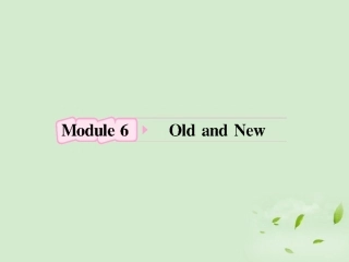 高考英语 Module6知识与要点课件 外研版必修3 课件