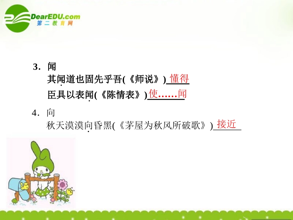 高考语文二轮复习 第二部分 第一章 课本文言文回归训练(2) 课件_第2页