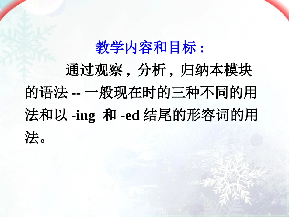 高中英语 Module 1 My First Day at Senior High Grammar精品课件 外研版必修1 课件_第3页