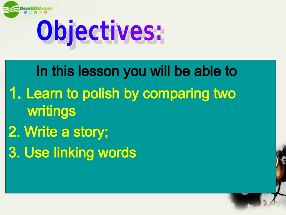 高二英语 模块6 Unit16 Communication workshop-Period_1课件 北师大版选修6 课件_第2页
