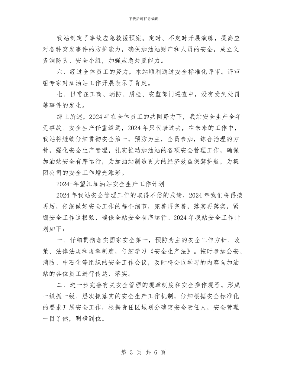 加油站安全工作年度总结与加油站安全检查管理制度汇编_第3页