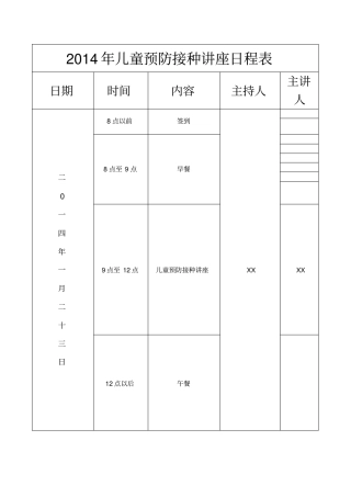 全国儿童预防接种知识讲座总结
