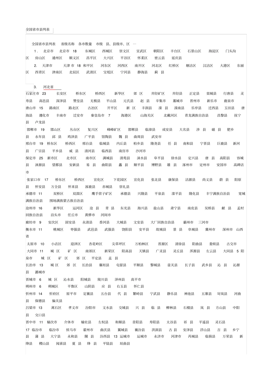 全国列表汇总_第1页