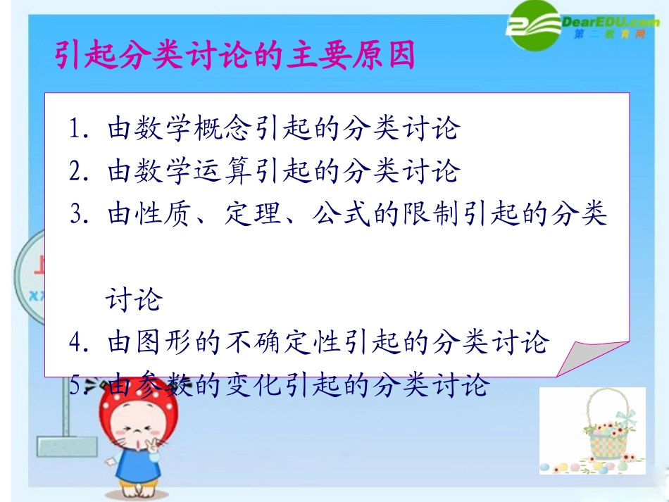 浙江省绍兴市高三数学高考复习优质课件：分类讨论在导数中的应用 新人教版 课件_第2页
