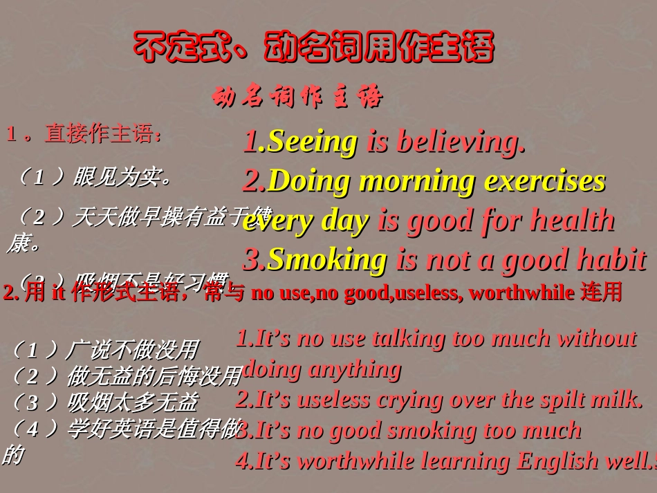 高考英语复习 非谓语动词7精品课件_第2页