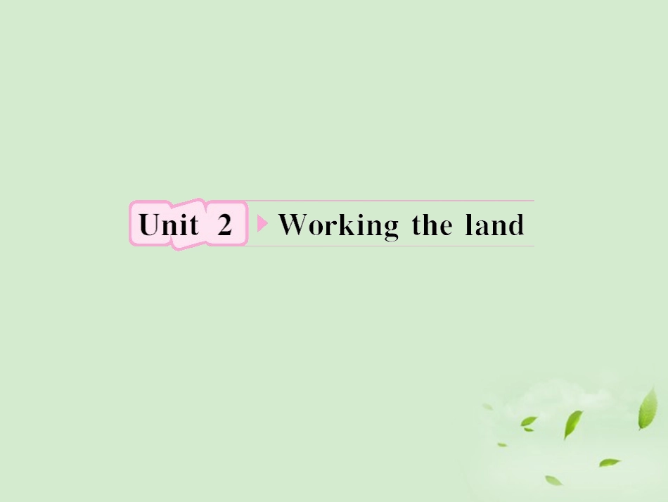 高考英语 Unit2知识与要点课件 新人教版必修4 课件_第1页