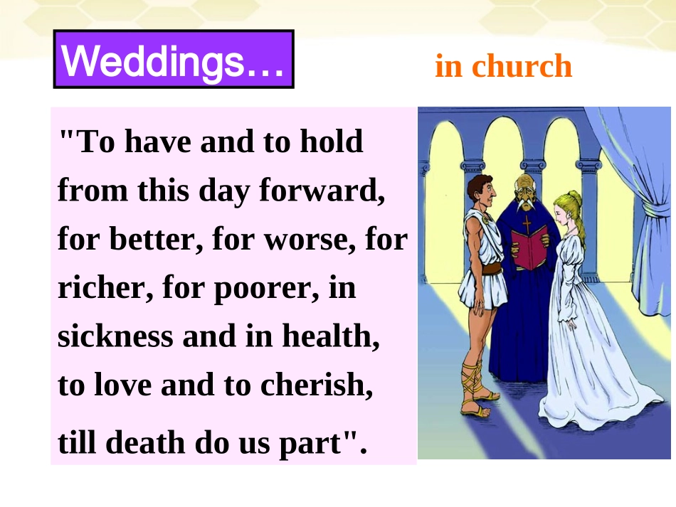 高中英语 Unit3 Celebration--Lesson 3 Weddings课件 北师大版必修1 课件_第3页