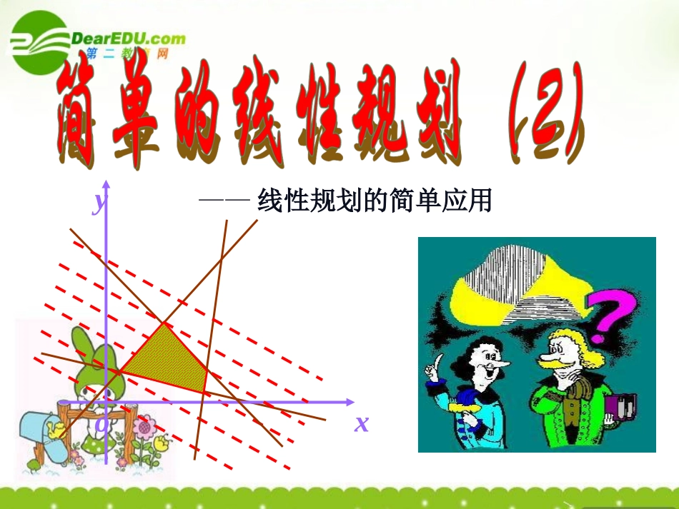 高中数学 (简单的线性规划问题(2))课件 苏教版必修5 课件_第1页