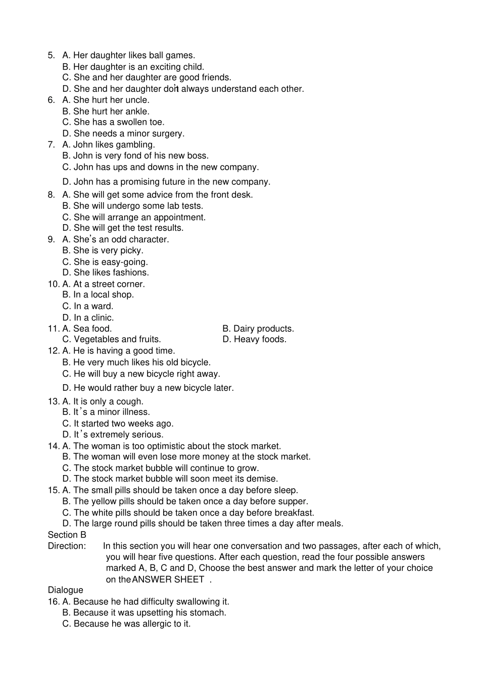 全国医学考博英语试题_第2页