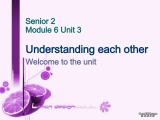 高二英语Unit3课件