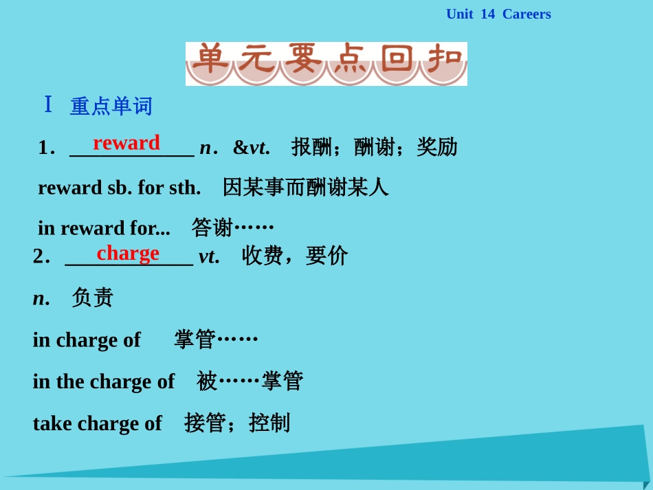 高中英语 Unit 14 Careers单元要点回扣课件 北师大版必修5 课件_第1页