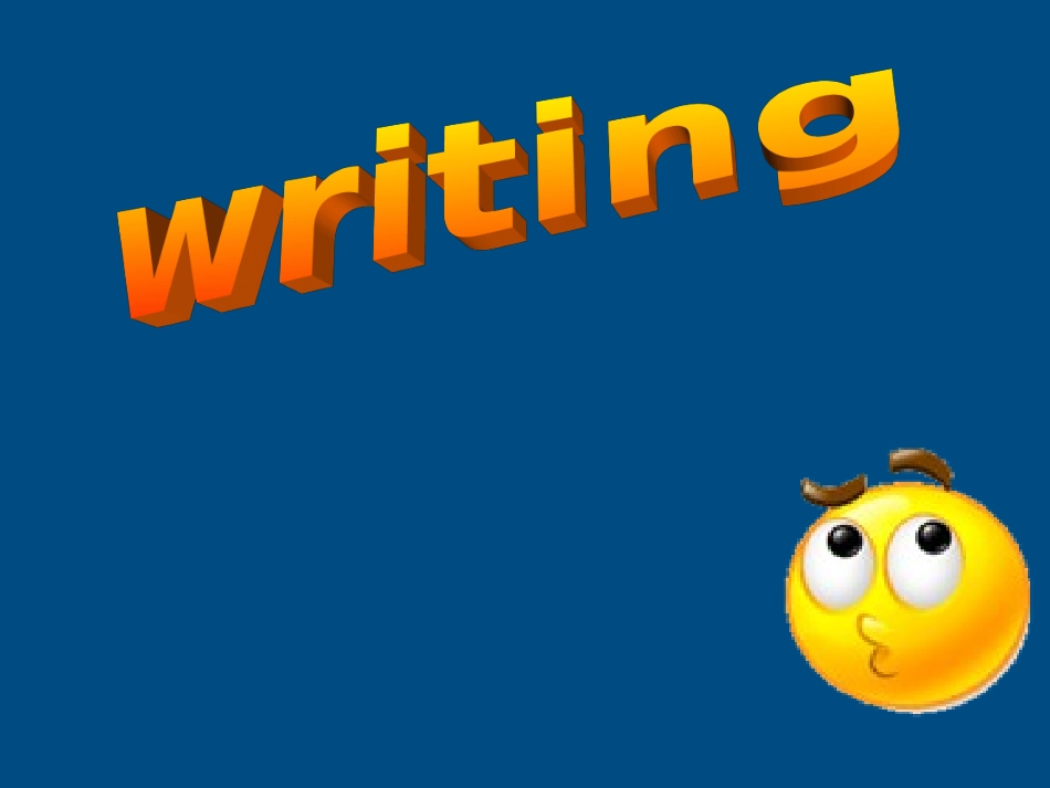 高中英语 第一课书面表达课件 新人教版必修1 课件_第1页