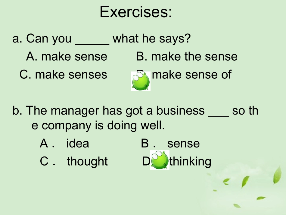 高三英语一轮复习 Module3 Unit 1 Period 2  Presentation课件 牛津版 课件_第3页
