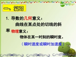 高中数学 321常见函数的导数1课件 新人教A版选修2-2 课件