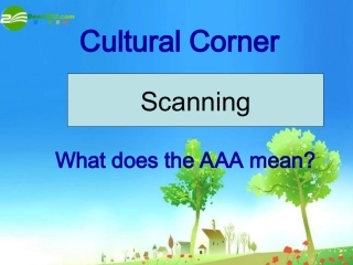 高中英语 Module1 Cultural corner课件 外研版选修6 课件