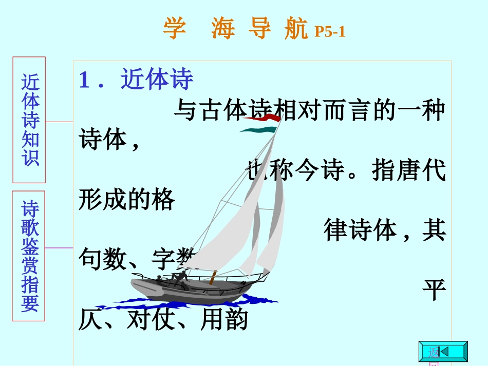 近体诗八 高二语文唐诗汇总课件集 高二语文唐诗汇总课件集_第3页