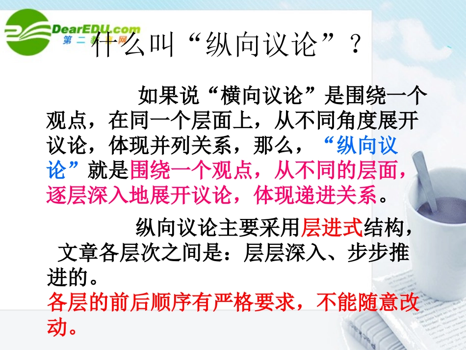 高中语文 作文指导纵向议论课件 新人教版 课件_第2页