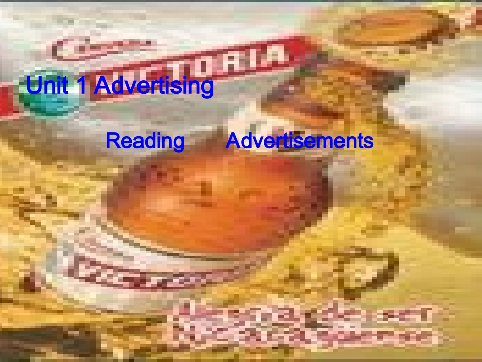 高中英语Unit 1 Advertising--reading 2ppt 课件_第1页