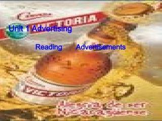 高中英语Unit 1 Advertising--reading 2ppt 课件
