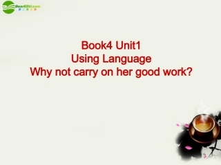 高一英语 unit1(Women of achievement)课件 新人教版必修4 课件