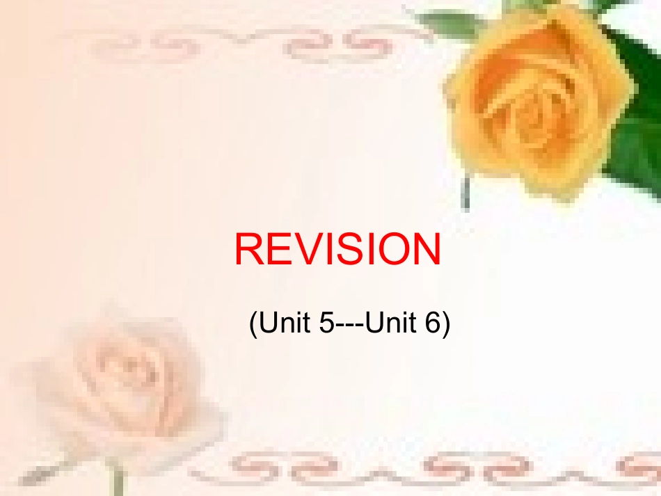 第一轮复习(高二 Unit 5-6)课件_第1页