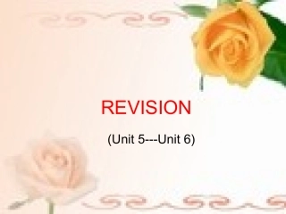 第一轮复习(高二 Unit 5-6)课件