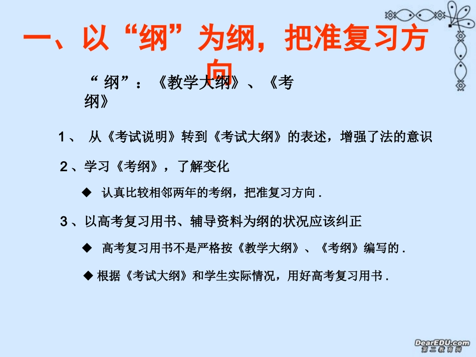 谈数学高考复习的若干策略 谈数学高考复习的若干策略[整理四套含ppt课件]新课标 人教版_第2页