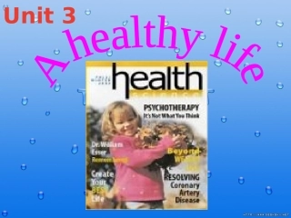 高中英语Unit 3 A Healthy Life-warming up课件2 新课标 人教版 必修6 课件