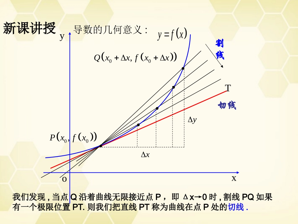 高中数学 113(导数的几何意义)课件1 新人教B版选修2-2 课件_第3页