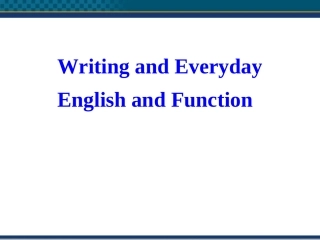高中英语 unit1---writing定稿课件 外研版必修1 课件