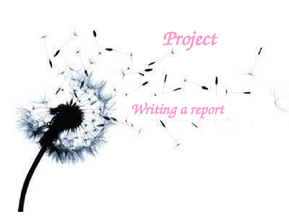 高中英语必修5Unit 2 The environment--Projectppt 课件_第1页