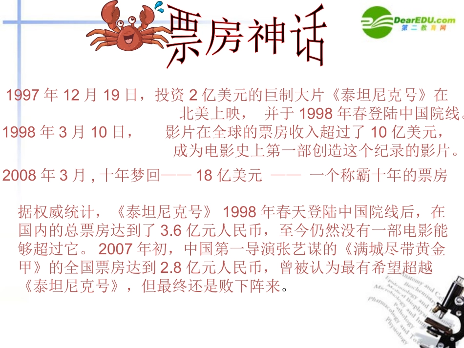 高中语文 评(泰坦尼克号)课件 语文版必修5 课件_第3页