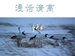 高二语文漫话清高 人教版 课件