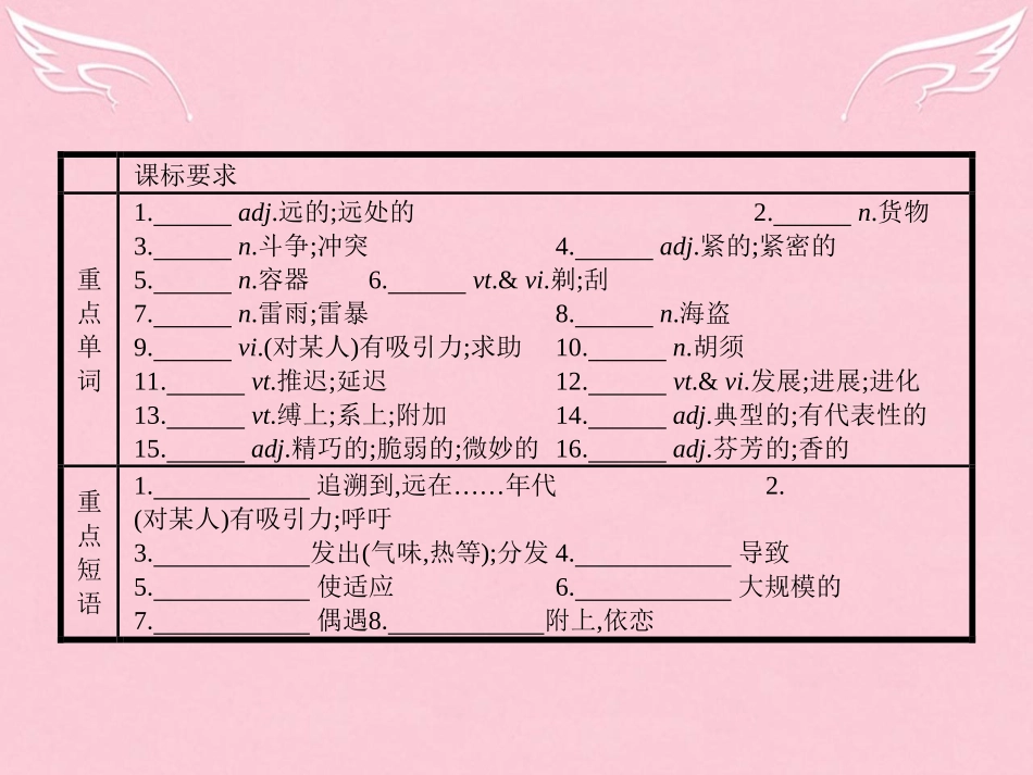 英语 Unit 4 Exploring plants单元重点小结课件 新人教版选修9 课件_第2页