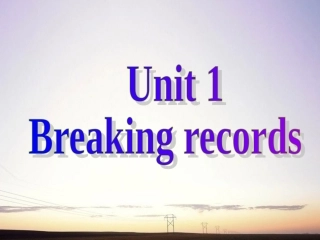 高考英语一轮复习备考 Book Nine Unit 1课件 新人教版选修9 课件