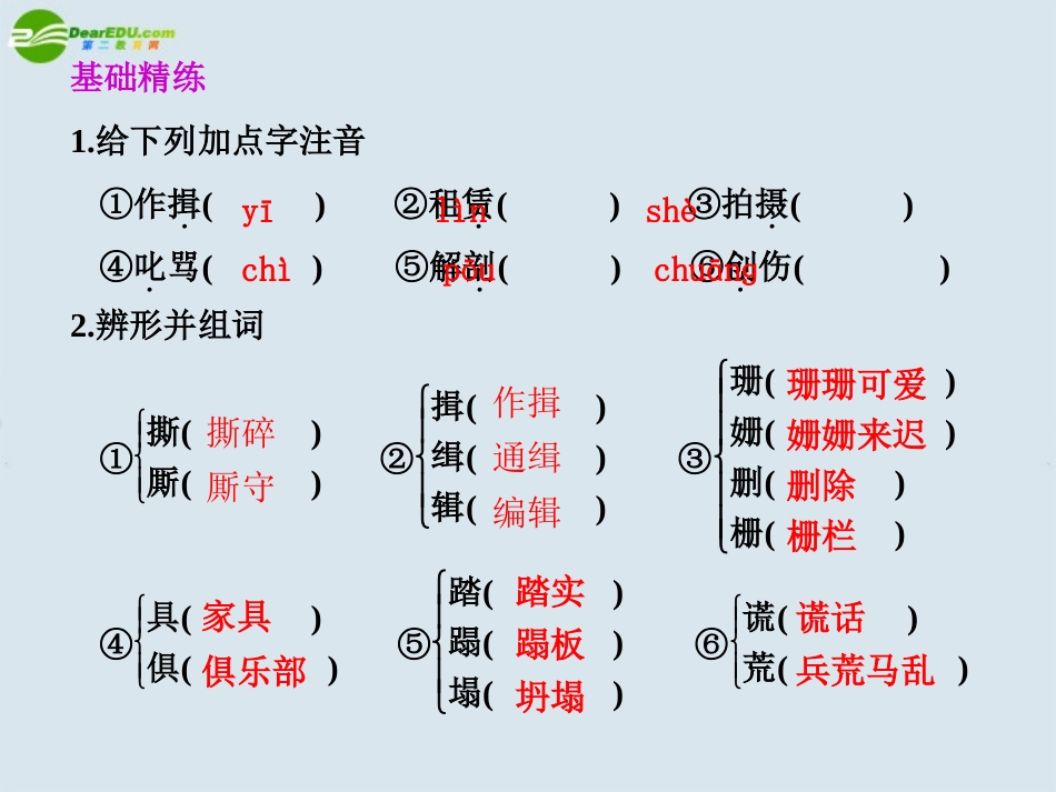 高中语文 第三单元  自读文本  小狗包弟  第1课时课件 苏教版必修4 课件_第2页