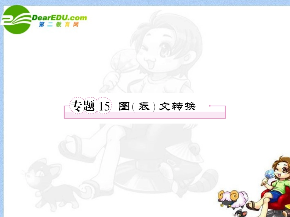 高考语文全程一轮总复习 专题15 图文转换课件_第1页