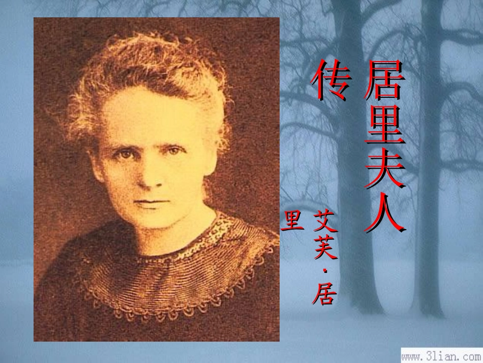 高中语文 (居里夫人传)教学课件 语文版必修2 课件_第3页