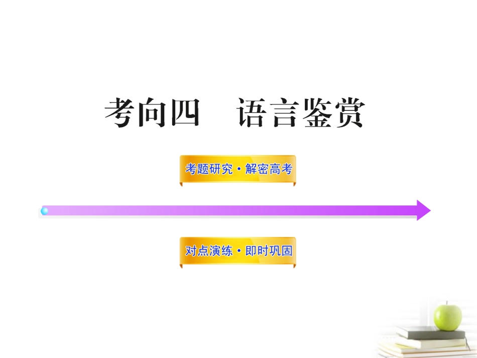 高中语文全程复习方略 3224 语言鉴赏课件 新人教版 (湖南专用) 课件_第1页