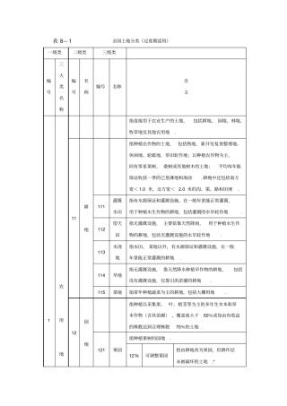 全国土地分类过渡期适用