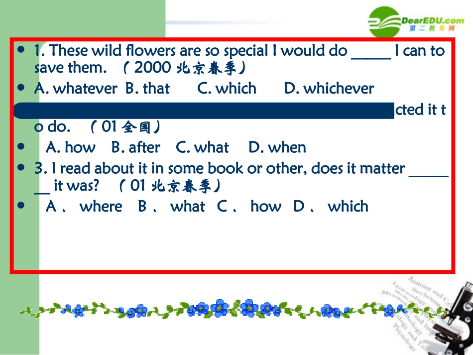 高考英语 名词性从句练习语法复习课件_第2页