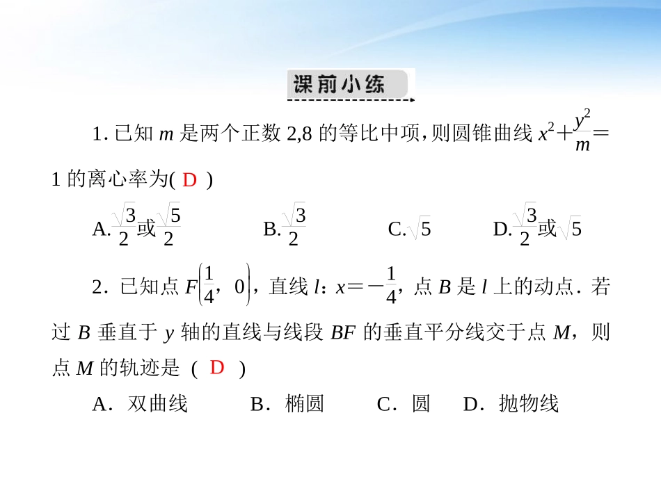 高考数学第一轮复习考纲(轨迹与方程)课件27 文 课件_第3页