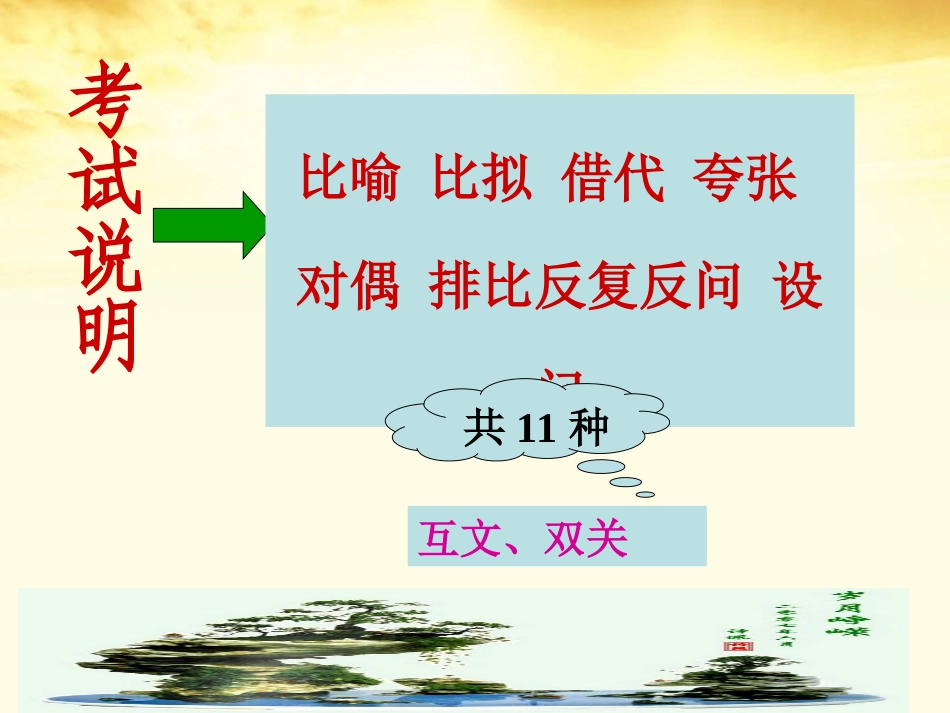 高三语文 高考专项训练修辞手法的运用课件_第2页
