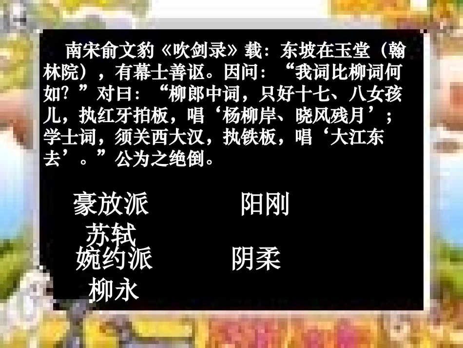 高中语文 念奴娇·赤壁怀古课件_第3页