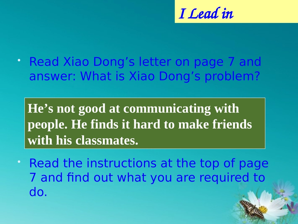 高中英语 Unit1 Writing课件 必修1 课件_第2页