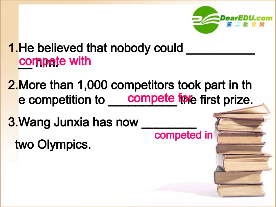 高中英语 Unit2 Language points课件 新人教版必修2 课件_第3页