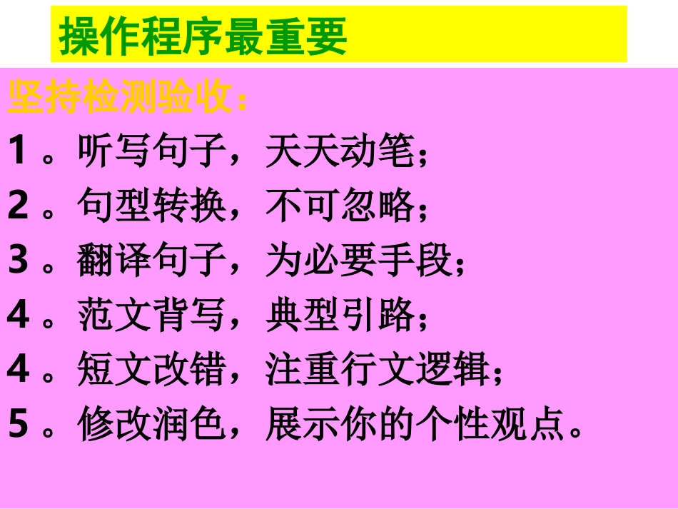 高考英语复习：书面表达训练指导 课件_第3页