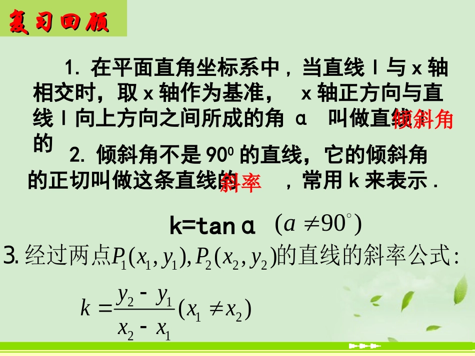 湖南省桃江四中高二数学(3.1.2 两条直线平行与垂直的判定)课件_第3页