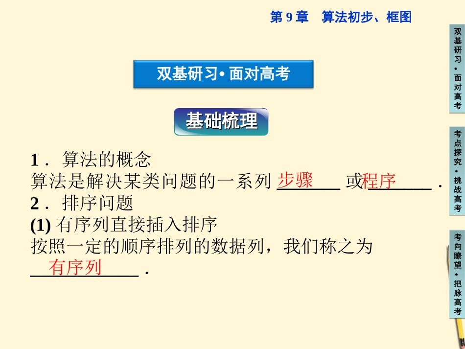 高三数学 算法与程序框图复习课件_第3页